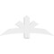 Ekena Millwork Davenport Architectural Grade PVC Gable Bracket, 60"W x 22 1/2"H x 2"D x 6"F, 9/12 Pitch GBP060X23X0206DAV00 - alternate 3